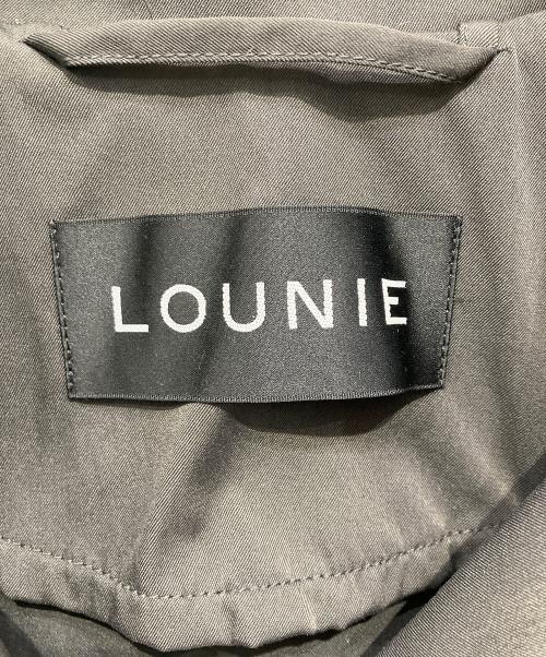 LOUNIE（ルーニー）LOUNIE (ルーニー) ボリュームスリーブトレンチコート チャコールグレー サイズ:Mの古着・服飾アイテム