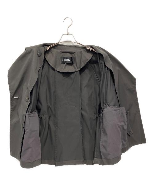 LOUNIE（ルーニー）LOUNIE (ルーニー) ボリュームスリーブトレンチコート チャコールグレー サイズ:Mの古着・服飾アイテム