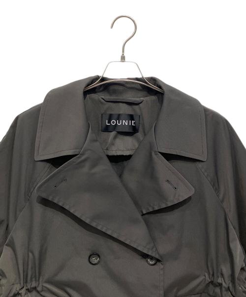 LOUNIE（ルーニー）LOUNIE (ルーニー) ボリュームスリーブトレンチコート チャコールグレー サイズ:Mの古着・服飾アイテム