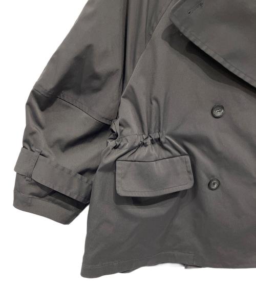 LOUNIE（ルーニー）LOUNIE (ルーニー) ボリュームスリーブトレンチコート チャコールグレー サイズ:Mの古着・服飾アイテム