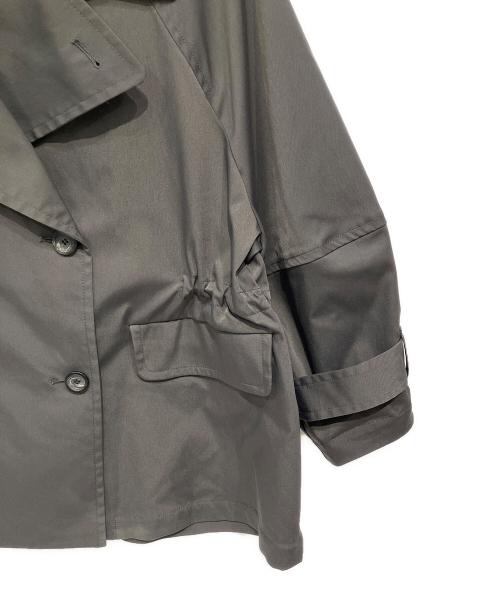 LOUNIE（ルーニー）LOUNIE (ルーニー) ボリュームスリーブトレンチコート チャコールグレー サイズ:Mの古着・服飾アイテム