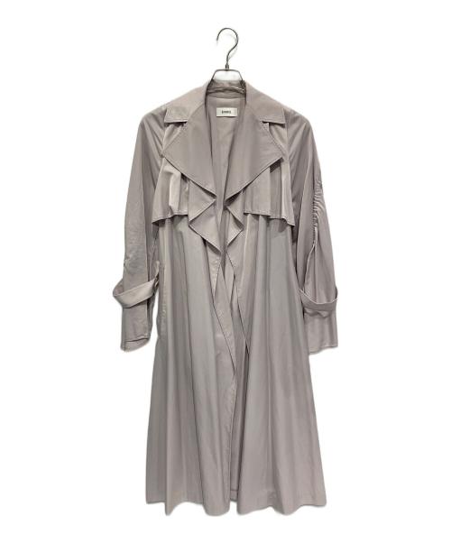 Snidel（スナイデル）Snidel (スナイデル) グロストレンチコート ライトグレーの古着・服飾アイテム