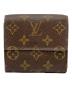 LOUIS VUITTON (ルイ ヴィトン) 3つ折り財布 ポルトモネ・ビエ カルトクレディ ブラウン：12000円