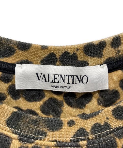 VALENTINO（ヴァレンティノ）VALENTINO (ヴァレンティノ) ショート丈スウェット ベージュ×ブラウン サイズ:XSの古着・服飾アイテム