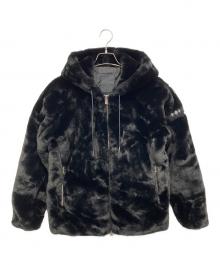 TATRAS（タトラス）の古着「バックロゴボアブルゾン」｜ブラック