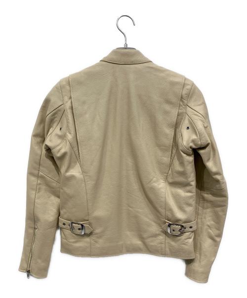 FREEDOM（フリーダム）FREEDOM (フリーダム) レザージャケット ベージュ サイズ:Lの古着・服飾アイテム