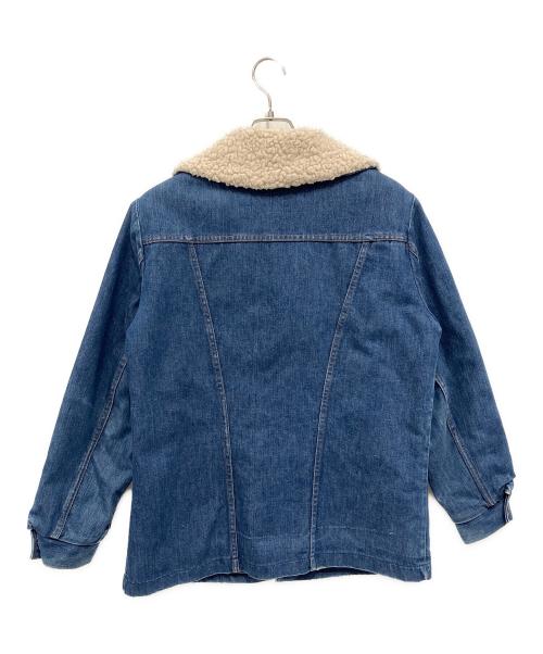 Wrangler（ラングラー）Wrangler (ラングラー) 70’sボアランチジャケット Wrange Coat インディゴ×アイボリー サイズ:MEDIUMの古着・服飾アイテム