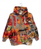 WIND AND SEAウィンダンシー）の古着「プルオーバーパーカー」｜オレンジ