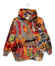 WIND AND SEA（ウィンダンシー）の古着「プルオーバーパーカー」｜オレンジ