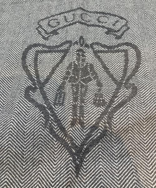 GUCCI（グッチ）GUCCI (グッチ) マフラー クレスト ブラック サイズ:40×180cmの古着・服飾アイテム