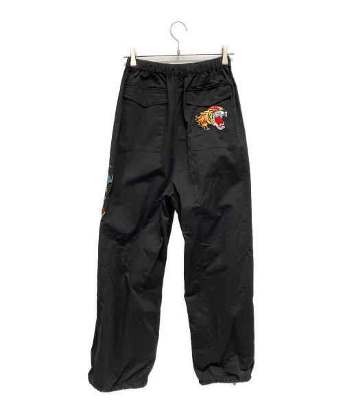 AT FAR HEAVEN（チュウカタベタイ）AT FAR HEAVEN (チュウカタベタイ) 刺繍パンツ ブラック サイズ:Mの古着・服飾アイテム