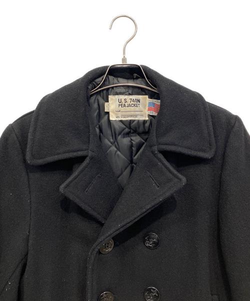 Schott（ショット）Schott (ショット) Pコート ブラック サイズ:38の古着・服飾アイテム