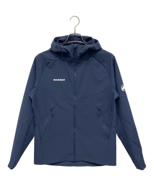 MAMMUT（マムート）MAMMUT (マムート) フーデッドジャケット マクン 2.0 ソフトシェル ネイビー サイズ:Mの古着・服飾アイテム