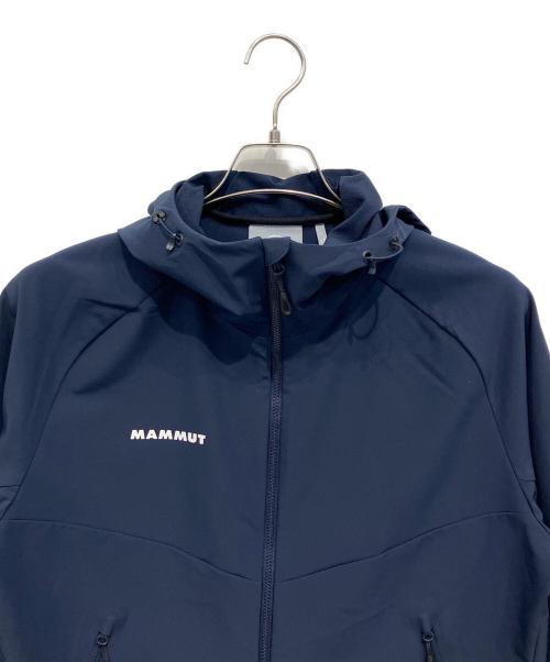 MAMMUT（マムート）MAMMUT (マムート) フーデッドジャケット マクン 2.0 ソフトシェル ネイビー サイズ:Mの古着・服飾アイテム