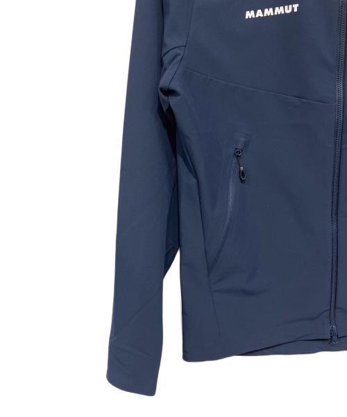 MAMMUT（マムート）MAMMUT (マムート) フーデッドジャケット マクン 2.0 ソフトシェル ネイビー サイズ:Mの古着・服飾アイテム