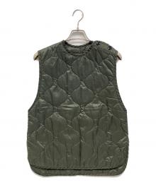HYKE（ハイク）の古着「キルティングベスト」｜ダークグリーン