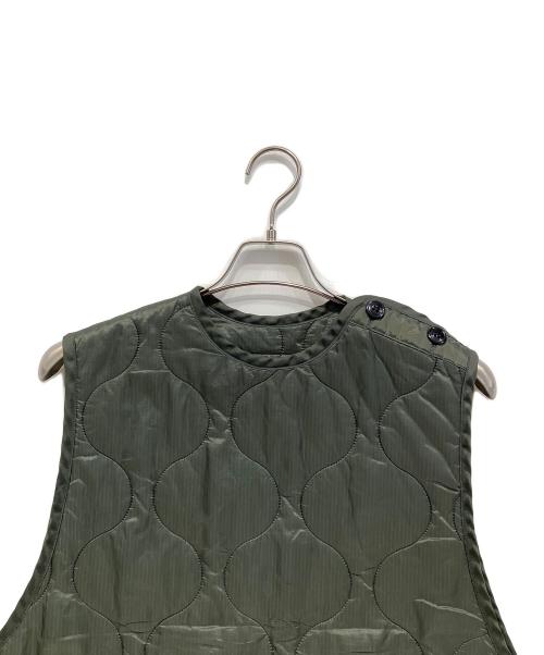 HYKE（ハイク）HYKE (ハイク) キルティングベスト ダークグリーン サイズ:２ MEDIUMの古着・服飾アイテム