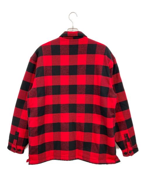 Carhartt WIP（カーハート ワークインプログレス）Carhartt WIP (カーハート ワークインプログレス) 長袖シャツ レッド×ブラック サイズ:XLの古着・服飾アイテム