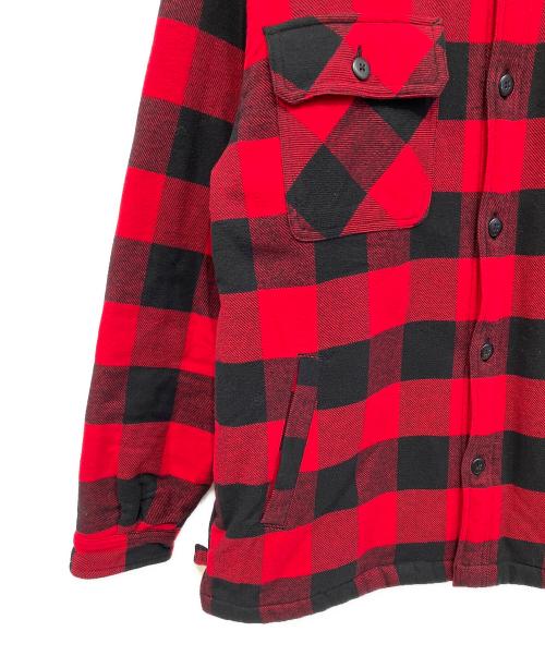 Carhartt WIP（カーハート ワークインプログレス）Carhartt WIP (カーハート ワークインプログレス) 長袖シャツ レッド×ブラック サイズ:XLの古着・服飾アイテム