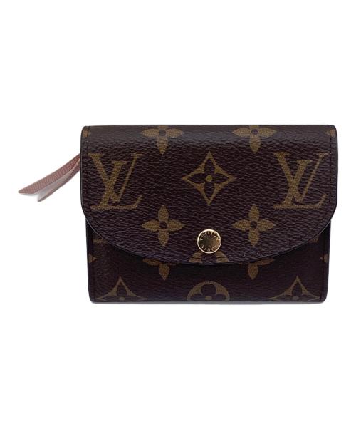 LOUIS VUITTON（ルイ ヴィトン）LOUIS VUITTON (ルイ ヴィトン) LOUIS VUITTON ポルトモネ・ロザリ M62361 ブラウン×ピンクの古着・服飾アイテム