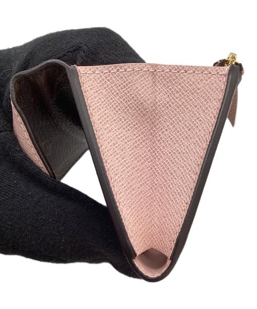 LOUIS VUITTON（ルイ ヴィトン）LOUIS VUITTON (ルイ ヴィトン) LOUIS VUITTON ポルトモネ・ロザリ M62361 ブラウン×ピンクの古着・服飾アイテム