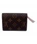 LOUIS VUITTON (ルイ ヴィトン) LOUIS VUITTON ポルトモネ・ロザリ M62361 ブラウン×ピンク：30000円