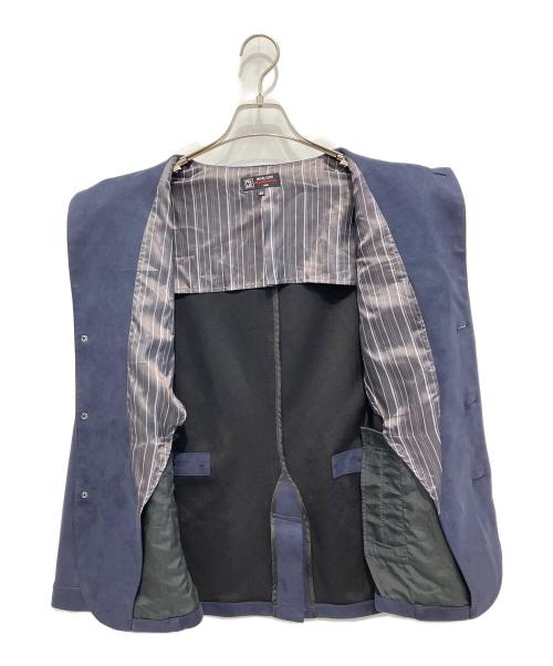 MICHEL KLEIN（ミッシェルクラン）MICHEL KLEIN (ミッシェルクラン) スエードコンバーチブルジャケット ネイビー サイズ:48の古着・服飾アイテム
