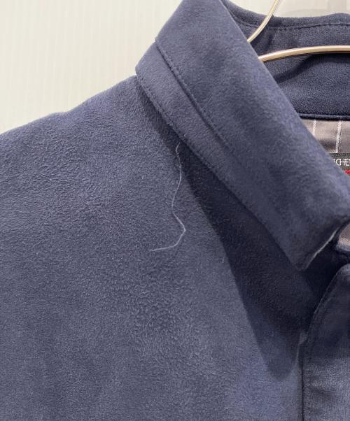 MICHEL KLEIN（ミッシェルクラン）MICHEL KLEIN (ミッシェルクラン) スエードコンバーチブルジャケット ネイビー サイズ:48の古着・服飾アイテム