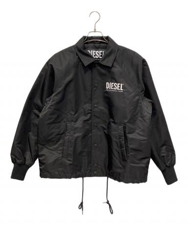 【古着】DIESEL ジャケット 黒 ディーゼル ブラック XXL 大きめ 中古・古着通販】DIESEL (ディーゼル) ナイロンコーチジャケット