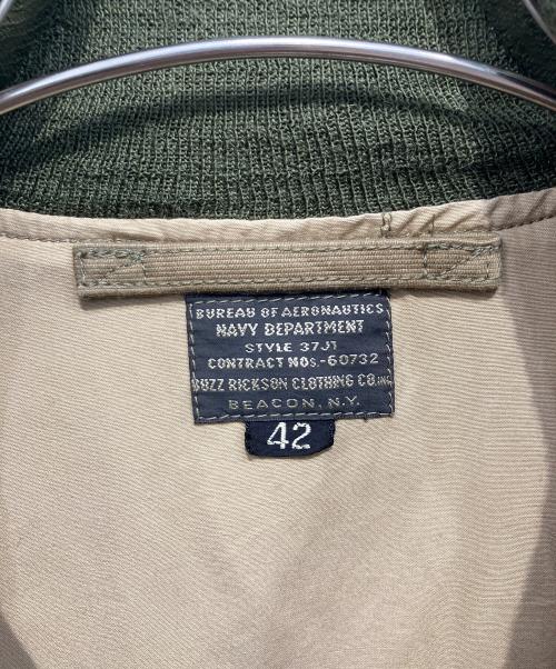 BUZZ RICKSON'S（バズリクソンズ）BUZZ RICKSON'S (バズリクソンズ) フライトジャケット 37J1 カーキ×グリーン サイズ:42の古着・服飾アイテム