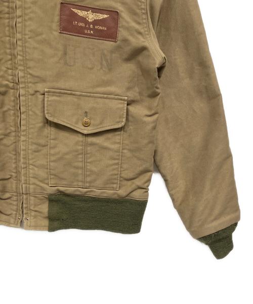 BUZZ RICKSON'S（バズリクソンズ）BUZZ RICKSON'S (バズリクソンズ) フライトジャケット 37J1 カーキ×グリーン サイズ:42の古着・服飾アイテム