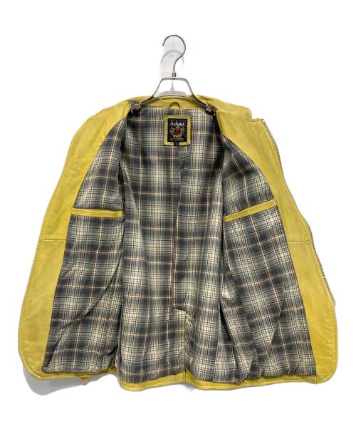 Schott（ショット）Schott (ショット) シングルライダースジャケット イエロー サイズ:Sの古着・服飾アイテム