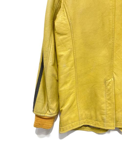 Schott（ショット）Schott (ショット) シングルライダースジャケット イエロー サイズ:Sの古着・服飾アイテム