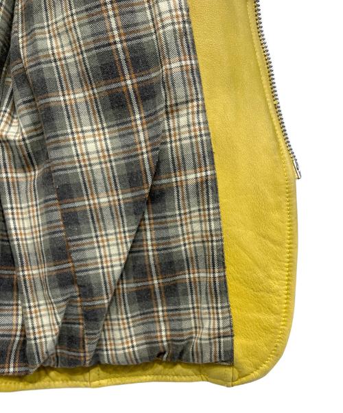 Schott（ショット）Schott (ショット) シングルライダースジャケット イエロー サイズ:Sの古着・服飾アイテム