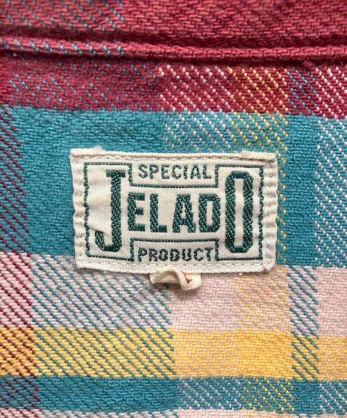 JELADO（ジェラード）JELADO (ジェラード) シャツジャケット ボルドー×グリーン サイズ:XLの古着・服飾アイテム