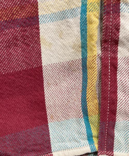 JELADO（ジェラード）JELADO (ジェラード) シャツジャケット ボルドー×グリーン サイズ:XLの古着・服飾アイテム