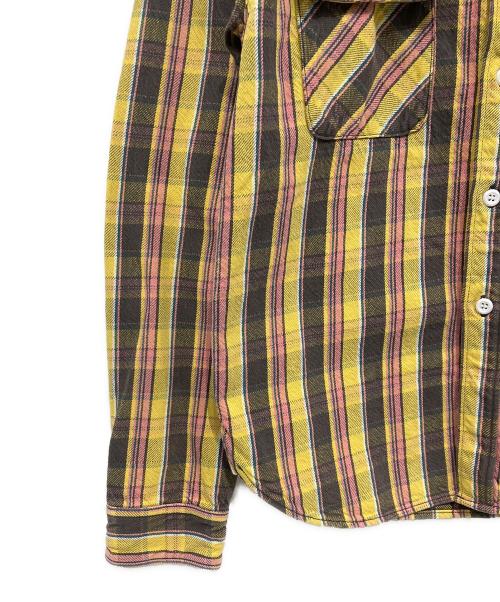 JELADO（ジェラード）JELADO (ジェラード) シャツジャケット イエロー×ピンク サイズ:XLの古着・服飾アイテム