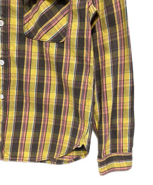 JELADO（ジェラード）JELADO (ジェラード) シャツジャケット イエロー×ピンク サイズ:XLの古着・服飾アイテム