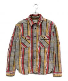 JELADO（ジェラード）の古着「シャツジャケット」｜グレー×レッド