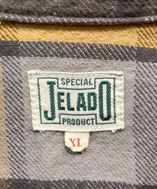 JELADO（ジェラード）JELADO (ジェラード) シャツジャケット グレー×レッド サイズ:XLの古着・服飾アイテム