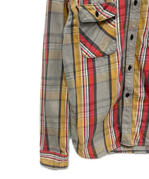 JELADO（ジェラード）JELADO (ジェラード) シャツジャケット グレー×レッド サイズ:XLの古着・服飾アイテム