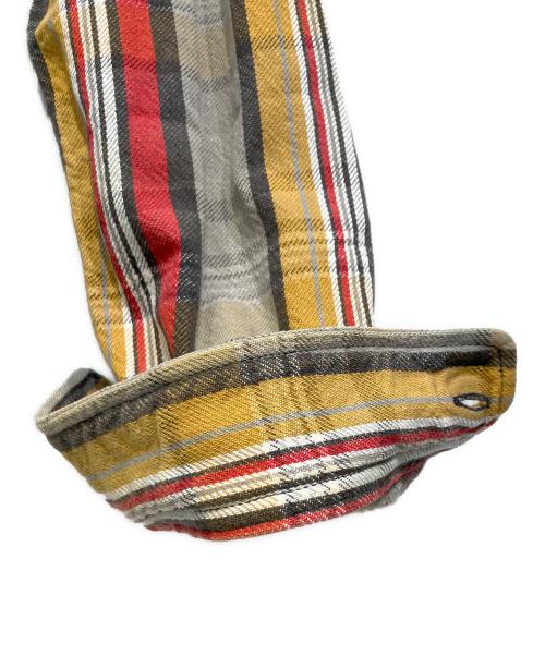 JELADO（ジェラード）JELADO (ジェラード) シャツジャケット グレー×レッド サイズ:XLの古着・服飾アイテム