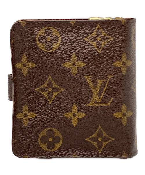 LOUIS VUITTON（ルイ ヴィトン）LOUIS VUITTON (ルイ ヴィトン) 2つ折り財布 コンパクトジップ ブラウンの古着・服飾アイテム