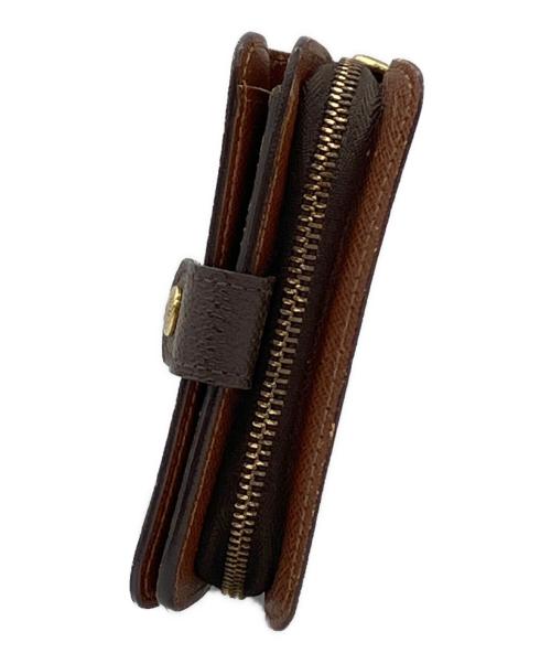 LOUIS VUITTON（ルイ ヴィトン）LOUIS VUITTON (ルイ ヴィトン) 2つ折り財布 コンパクトジップ ブラウンの古着・服飾アイテム