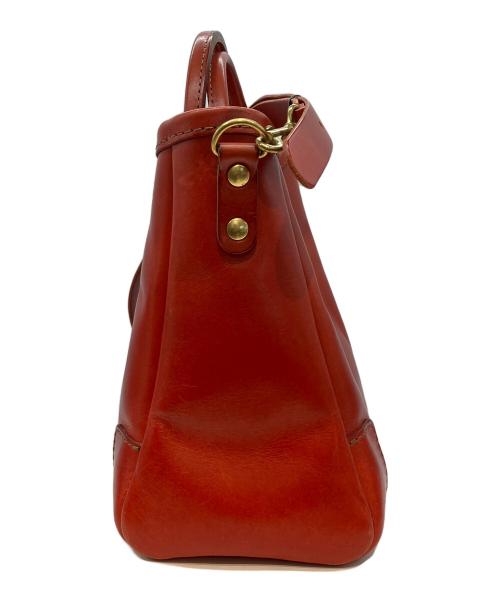 Herz（ヘルツ）Herz (ヘルツ) 横型2WAYトートバッグ レッドの古着・服飾アイテム