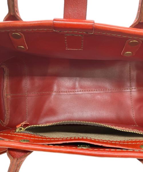 Herz（ヘルツ）Herz (ヘルツ) 横型2WAYトートバッグ レッドの古着・服飾アイテム