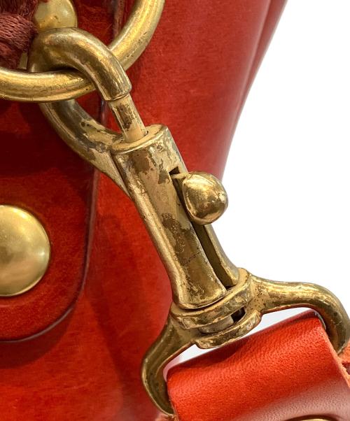 Herz（ヘルツ）Herz (ヘルツ) 横型2WAYトートバッグ レッドの古着・服飾アイテム