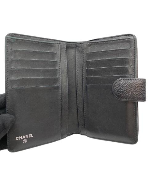 CHANEL（シャネル）CHANEL (シャネル) 2つ折り財布 ココマーク ブラックの古着・服飾アイテム