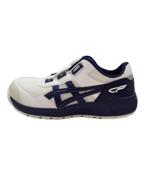 asics（アシックス）asics (アシックス) WINJOB CP209 BOA ホワイト×ネイビー サイズ:26 未使用品の古着・服飾アイテム