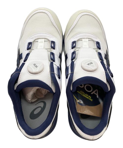 asics（アシックス）asics (アシックス) WINJOB CP209 BOA ホワイト×ネイビー サイズ:26 未使用品の古着・服飾アイテム